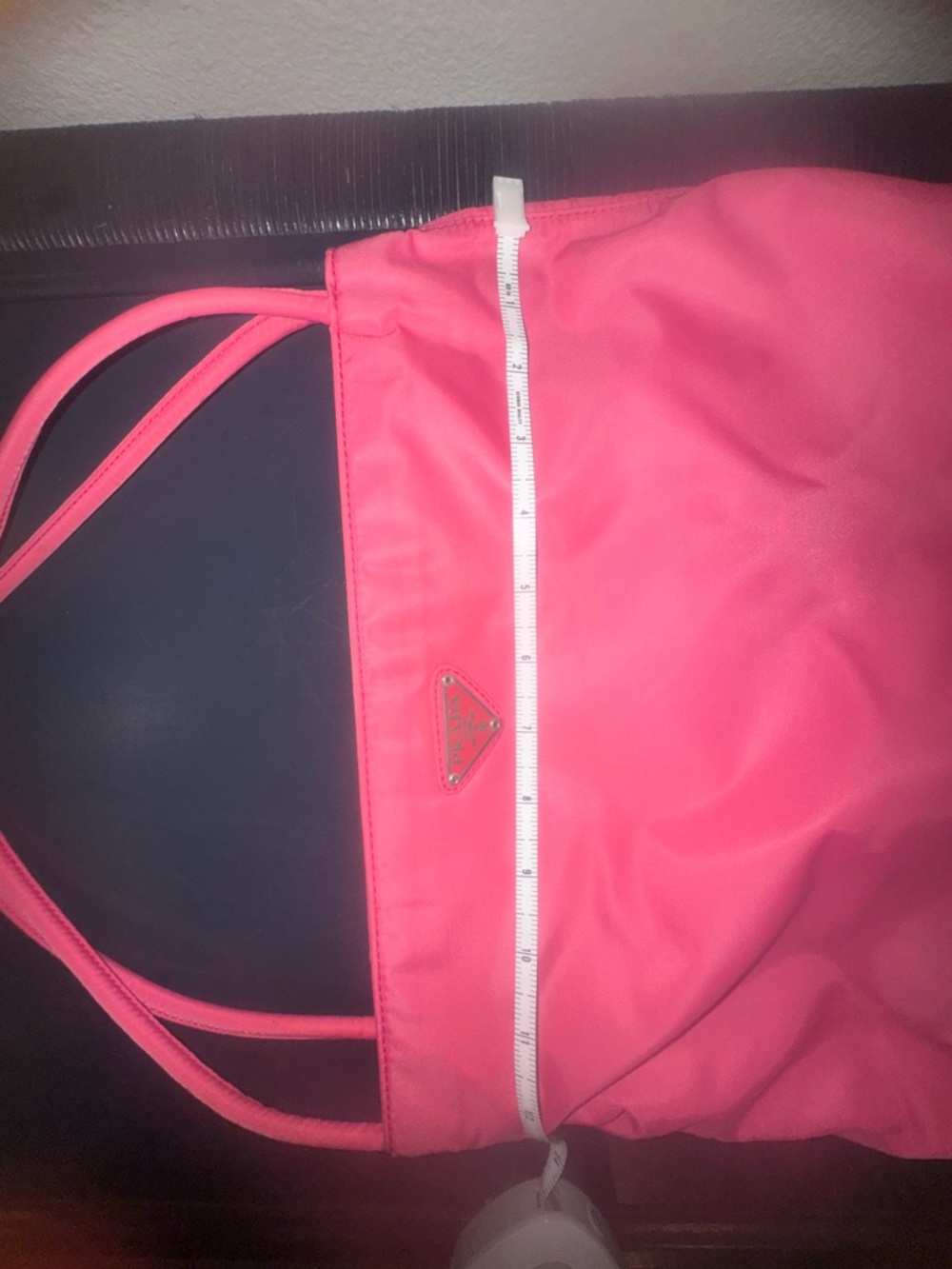 Prada Hot Pink Nylon Double-Strap Shoulder Bag with COA - Picture 15 of 15